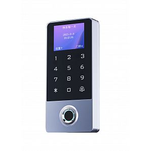 Biometric fingerprint access control with LCD screen