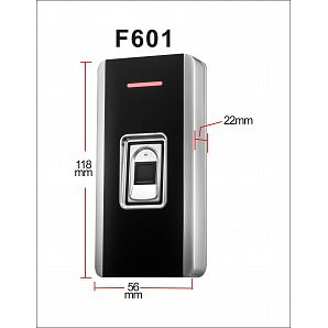 F601 IP68 Metal Fingerprint And RFID Access Control System
