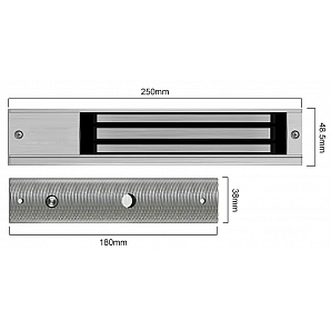 2 Wires Waterproof Electromagnetic Lock for 280kg maglock door