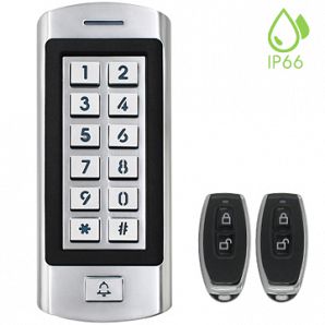 K10 RFID IP66 waterproof standalone keypad reader metal case keyboard single door access control system
